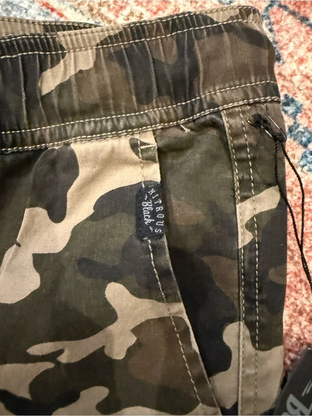 Tilly's Boys Camo Cargo Joggers - Green, Brown, Black